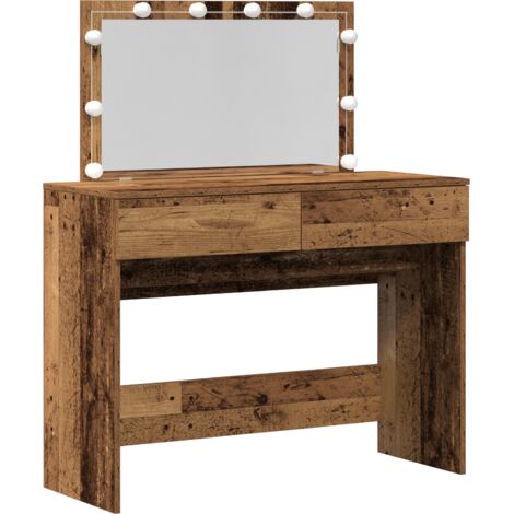 Coiffeuse,Table de maquillage Bois Ancien 100 x 40 x 120 cm Bois d'ingénierie CFW257519