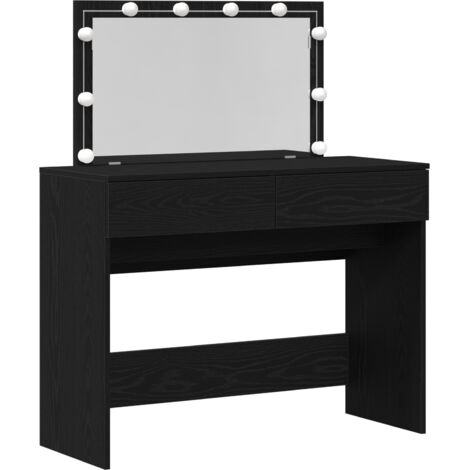 Coiffeuse,Table de maquillage Chêne noir 100 x 40 x 120 cm Bois d'ingénierie CFW472878