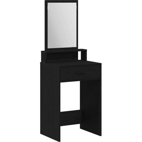 Coiffeuse,Table de maquillage Chêne noir 50 x 41 x 140 cm Bois d'ingénierie CFW582541