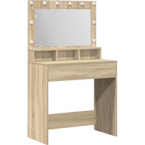 Coiffeuse,Table de maquillage Chêne sonoma 79 x 41 x 135 cm Bois d'ingénierie CFW144029