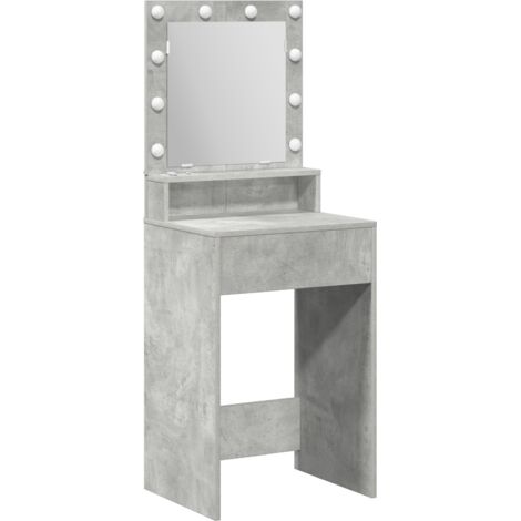 Coiffeuse,Table de maquillage Gris béton 50 x 41 x 135 cm Bois d'ingénierie CFW602270