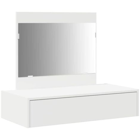 Coiffeuse,Table de Maquillage murale blanca 83x40x70 cm CFW904299