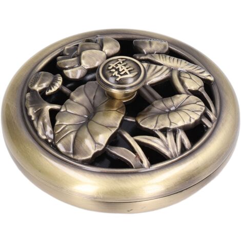 Coil Incense Burner Tray Vintage Incense Bowl Holder Metal Alloy for Living Room Bedroom Office368