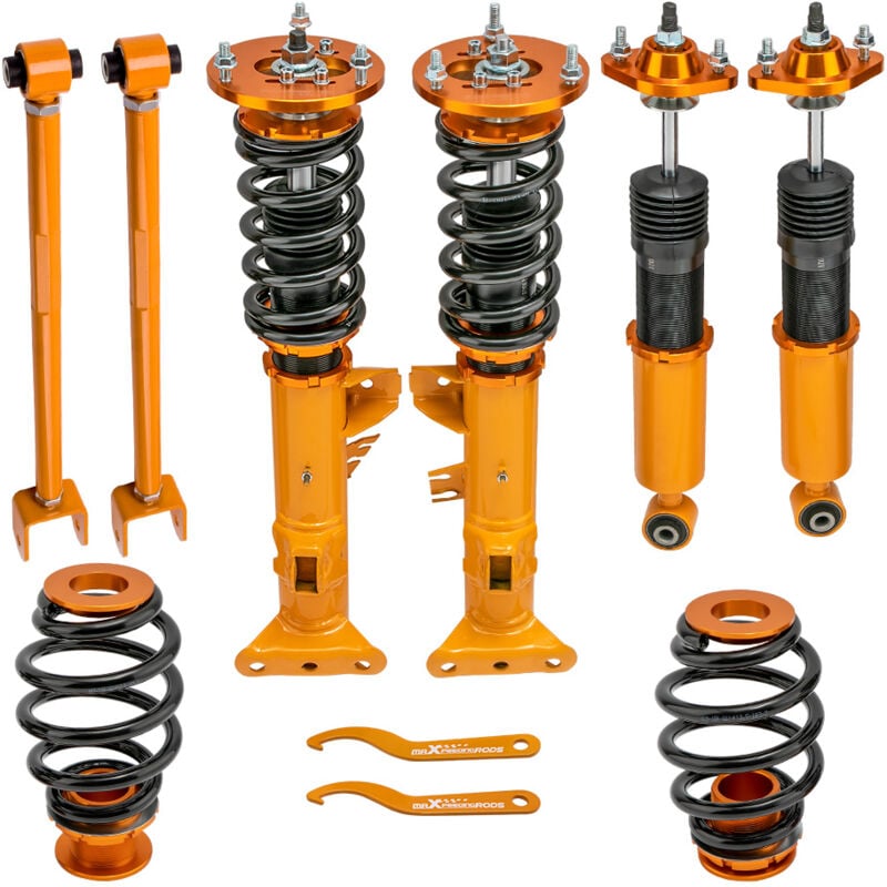 Maxpeedingrods - Coilover Suspension +camber Arms For Bmw E36 Sedan 316i 318i 320i 323i 90-98