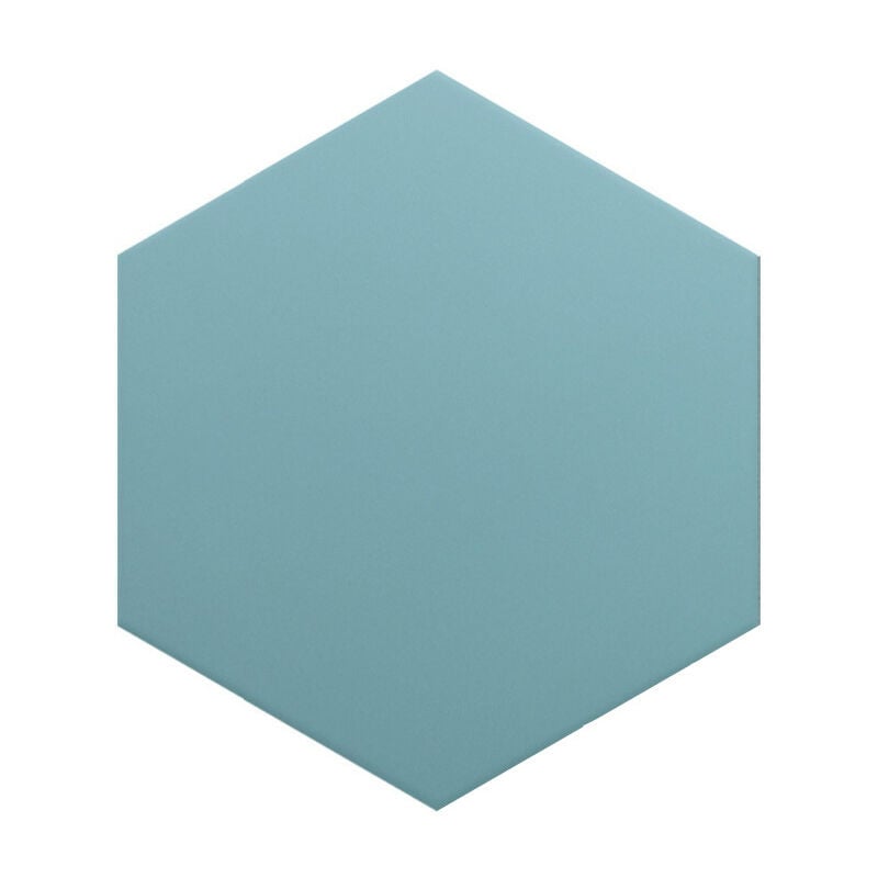 Carrelage sol / mur hexagonal uni bleu 17,5x20 cm coimbra azure 30636 (vendu par boite de 0,71m2)