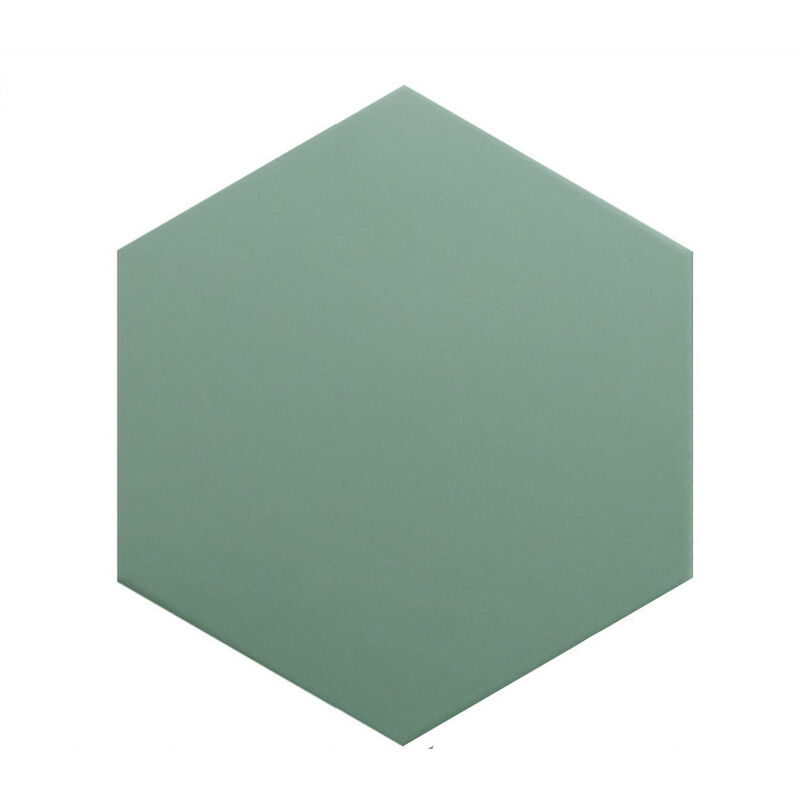 Carrelage sol / mur hexagonal uni vert 17,5x20 cm coimbra pickle green 30638 (vendu par boite de 0,71m2)