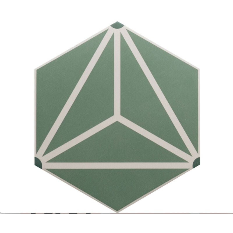 Carrelage sol / mur hexagonal à motif coloré 17,5x20 cm coimbra solar 30661 (vendu par boite de 0,71m2)
