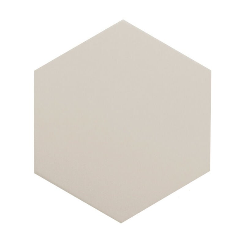 Carrelage sol / mur hexagonal uni taupe 17,5x20 cm coimbra taupe 30634 (vendu par boite de 0,71m2)