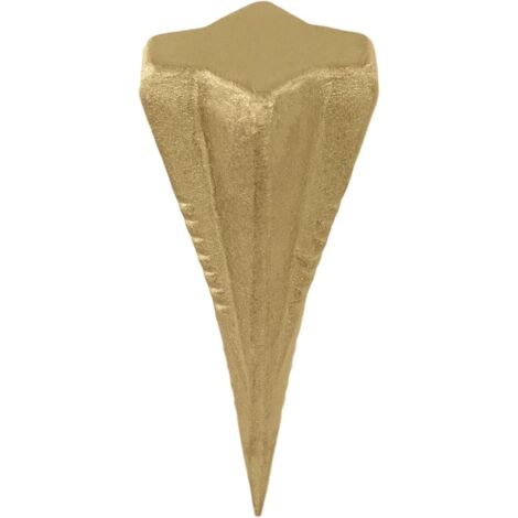 Coin de fendage diamanté, fendeur de bûches robuste en acier à 4 voies pour l'abattage et le fendage du bois - Or, 4 lb