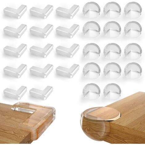 SERBIA Coin de Table Protection Bébé, 28 Pièces Protections D'angles et Rebords Protection Coin de Table Protection Angle Bébés avec Une Super Colle Améliorée pour Tables et Coins de Meubles