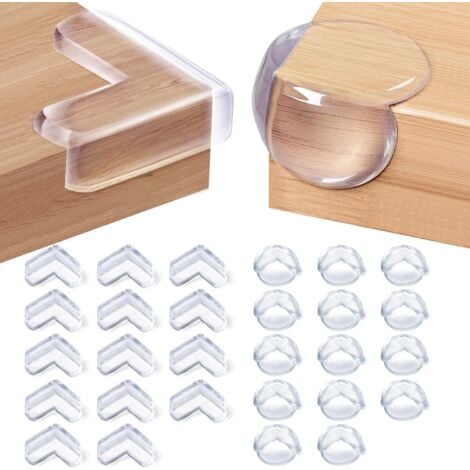 READCLY Coin de Table Protection Bébé, 28 Pièces Protections D'angles et Rebords Protection Coin de Table Protection Angle Bébés avec Une Super Colle Améliorée pour Tables et Coins de Meubles