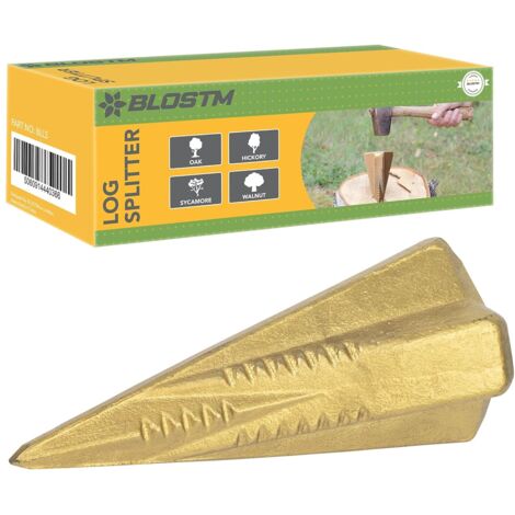 Coin Fendeur de Buche Manuel - 1,8kg Merlin Bois Fendre - À Toute Épreuve - Utilisé Pour les Petites et Grandes Bûches