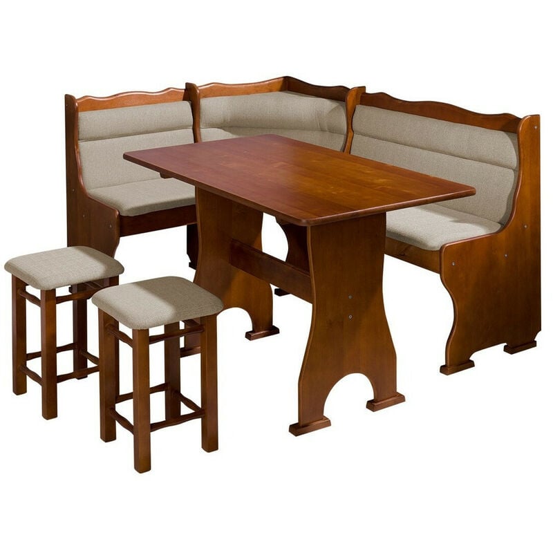 Mobilier1 - Coin repas Edmond 106 , Bois, Tapisserie, En bois, Boîte de rangement