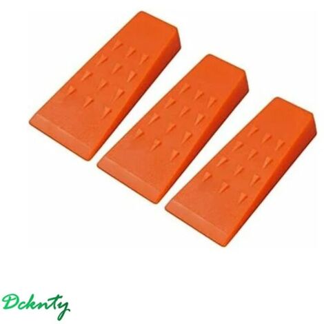 Coins d'abattage d'arbres, sûrs, pratiques et faciles à utiliser Coins d'abattage en plastique ABS durable pour l'exploitation forestière （3 pièces）