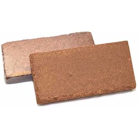 Coir Potting Mix 300g Bricks - Pack of 2 - Coco Coir - L10 x W10 x H6 cm