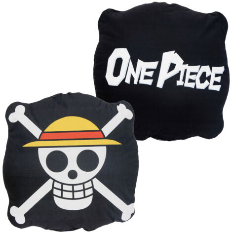 Cojín 3D One Piece Negro 30 x 30 cm