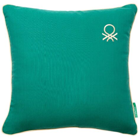 COJÍN 45X45CM 300GR 100% ALGODÓN AZUL RAINBOW BENETTON