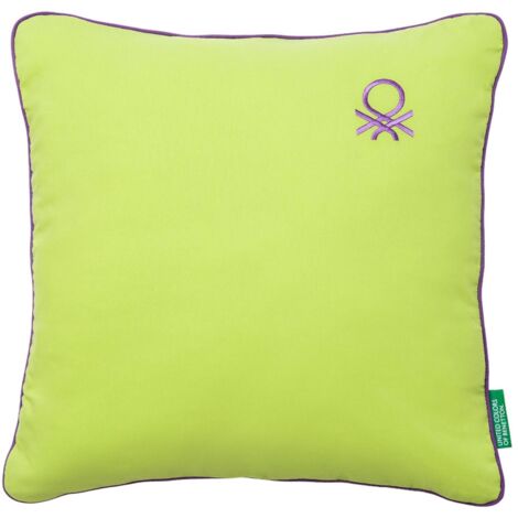 COJÍN 45X45CM 300GR 70% ALGODÓN + 30% POLIÉSTER VERDE RAINBOW BENETTON