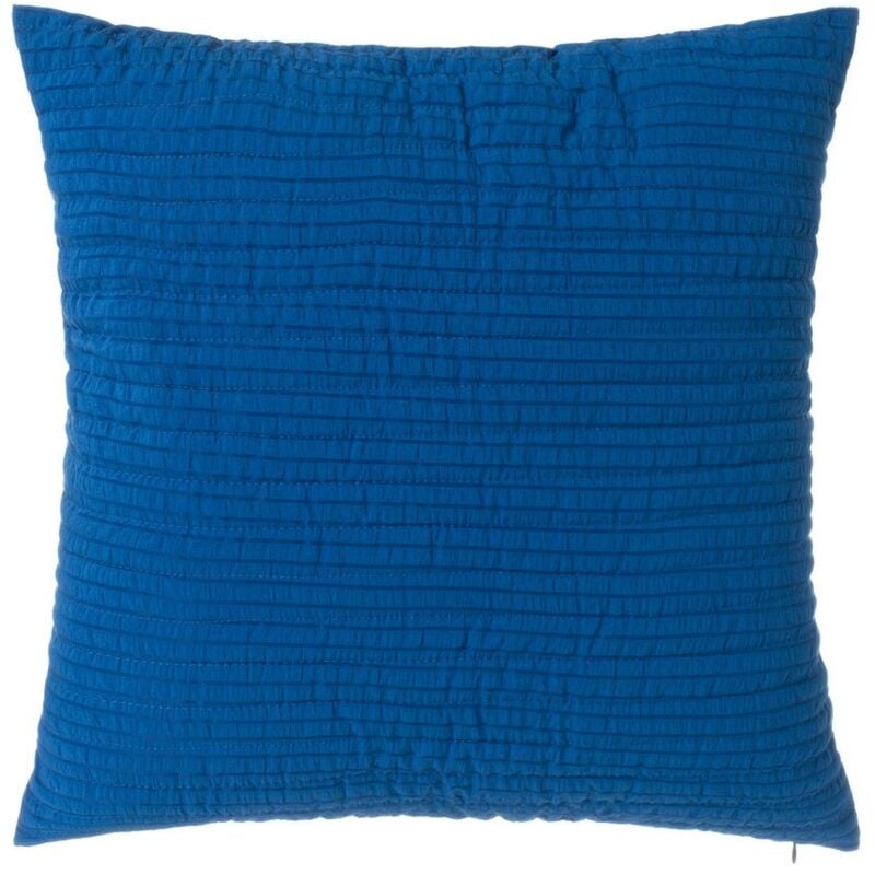 

Cojín acolchado azul contemporáneo de microfibra, de 50x50 cm