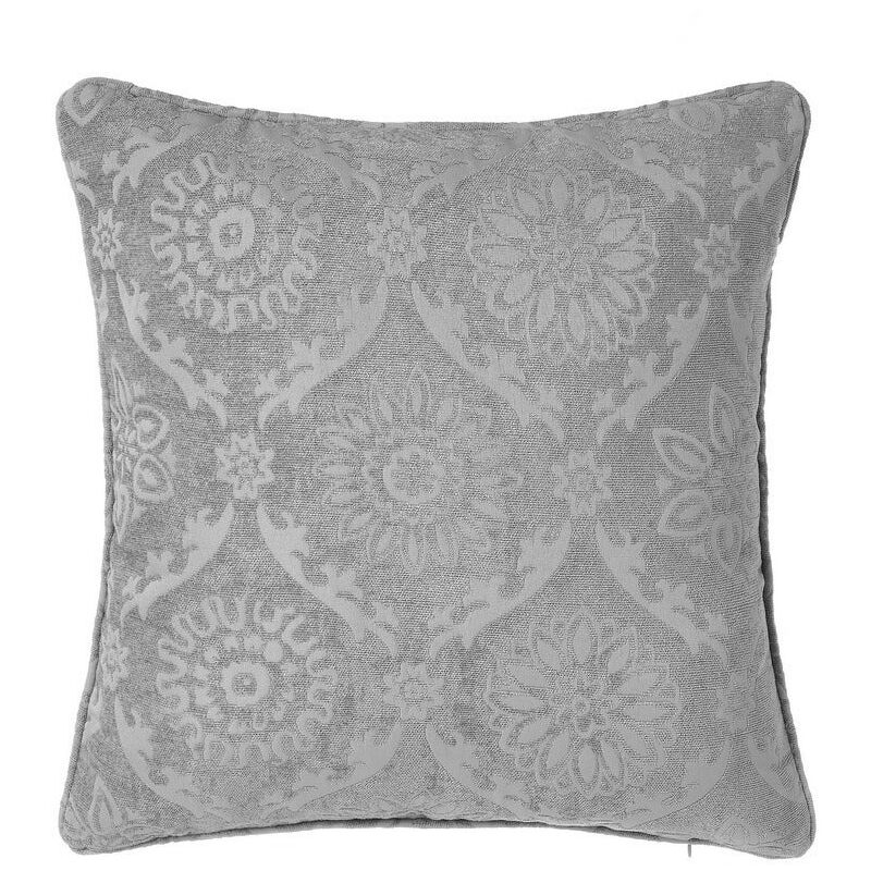 

Lolahome - Cojín arabesco gris de Jacquard de 50x33 cm