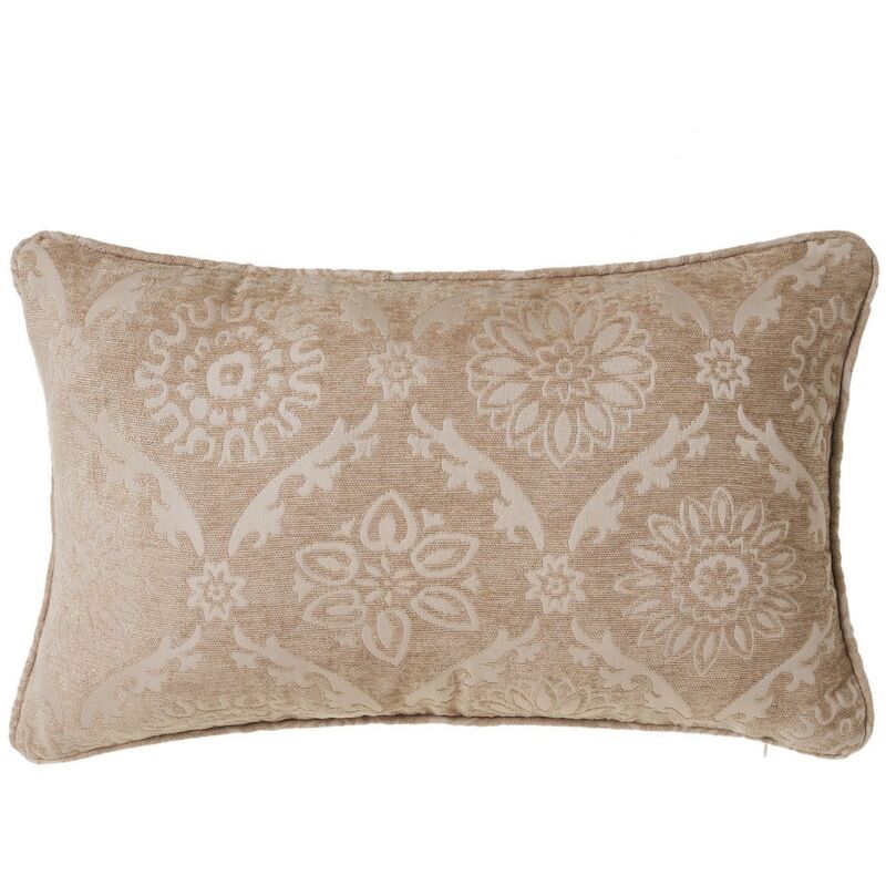 

Cojín arabesco marrón de Jacquard de 50x33 cm