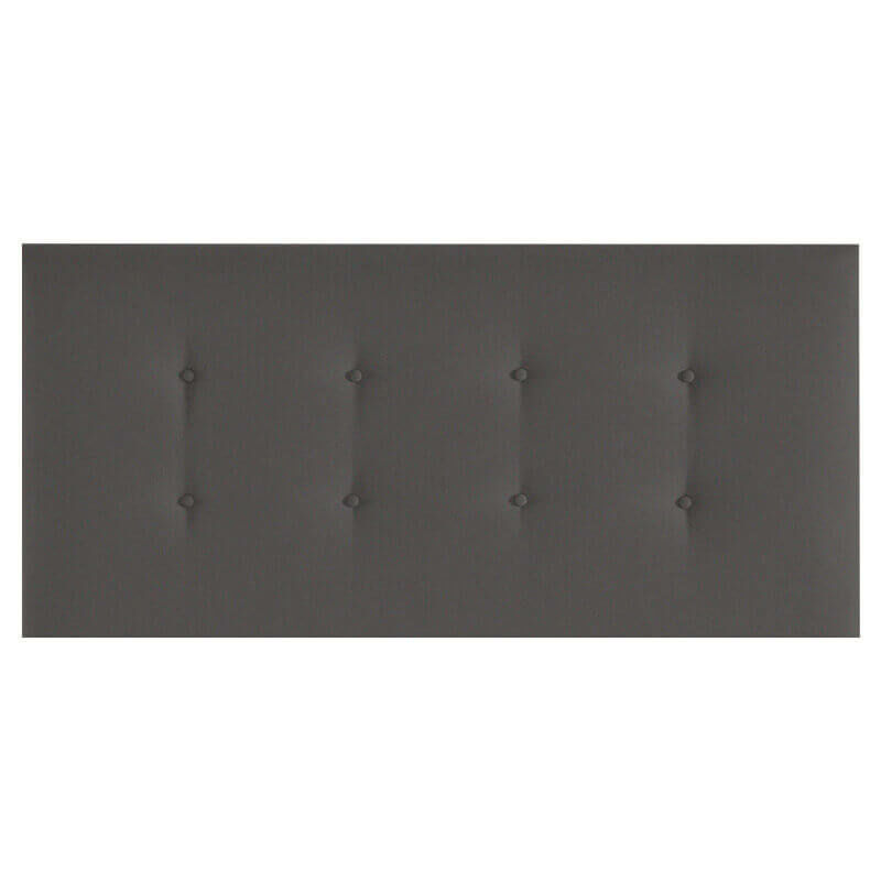 

Cabezal de cama Etna tapizado en tela | Cama de 90 - Antracita-Etna-(96)