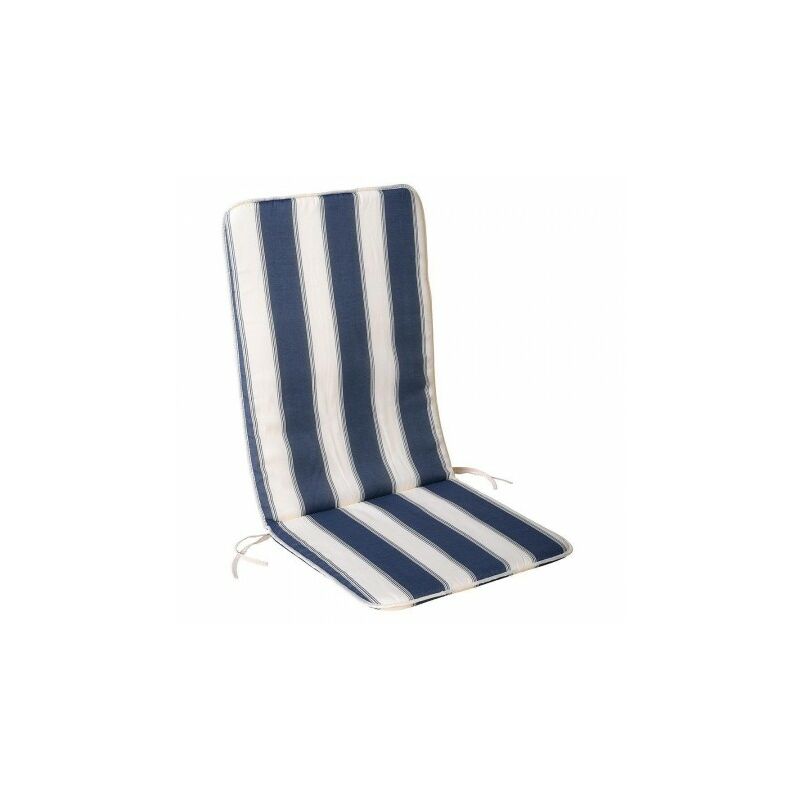 

Cojin azul / blanco silla reclinable 110x48x2,5 cm.