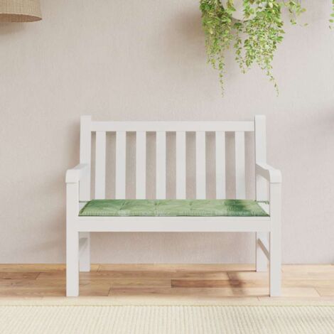 Cojín banco de jardín tela Oxford estampado hojas 120x50x4 cm vidaXL