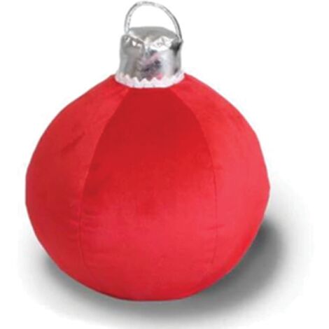 Cojín bola Navidad rojo Ø25 cm