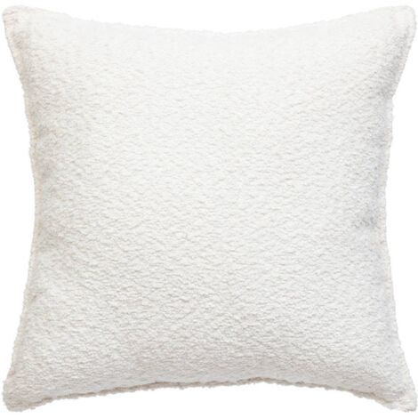 Cojín bouclette Soana blanco marfil 45x45cm - Atmosphera créateur d'intérieur