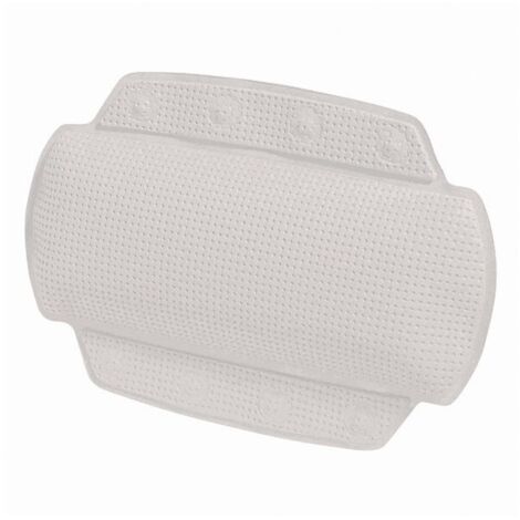 Cojín  cabeza de bañera de PVC ALASKA 32x23cm Blanco Spirella
