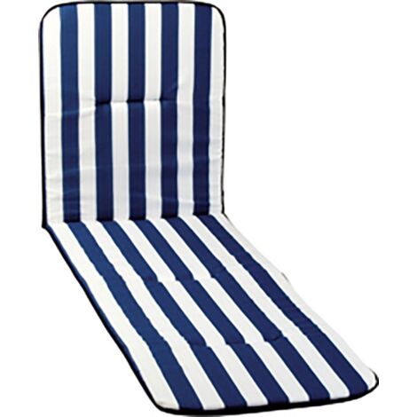 COJIN CAMA 197X58CM AZUL/BLANCO 3CM