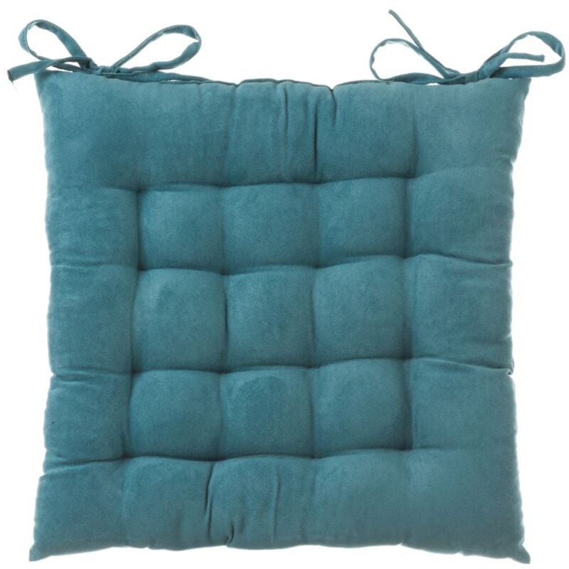 

Lolahome - Cojín capitoné azul moderno de microfibra de 40x40 cm. Compra mínima 2 unid
