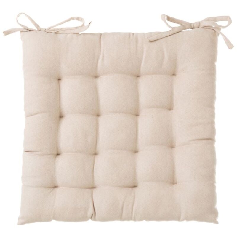

Lolahome - Cojín capitoné beige moderno de microfibra de 40x40 cm. Compra mínima 2 unid