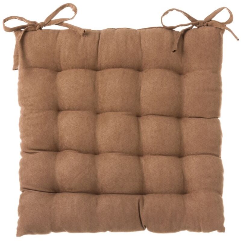 

Lolahome - Cojín capitoné marrón moderno de microfibra de 40x40 cm. Compra mínima 2 unid