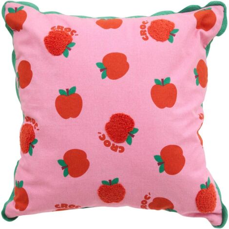 Cojín Cha Cha Pop 40x40 cm Estampado Manzana Rosa - Atmosphera créateur d'intérieur