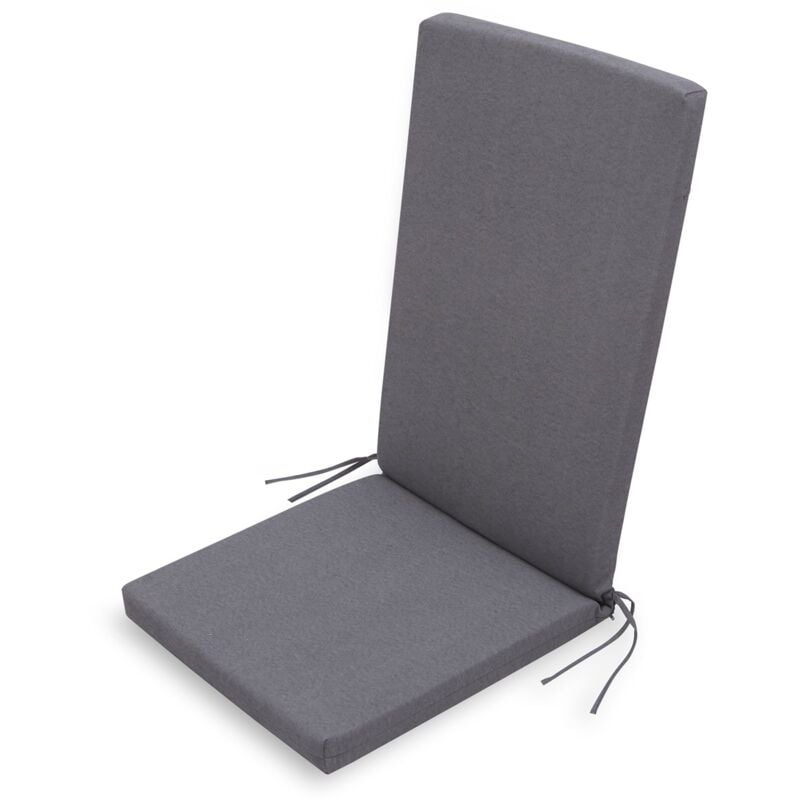 

Cojin Para Silla Con Respaldo Chillvert Gandía 115x45x4,5 cm Gris Desenfundable