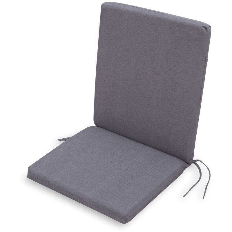 

Cojin Para Silla Con Respaldo Chillvert Gandía 90x45x4,5 cm Gris Desenfundable