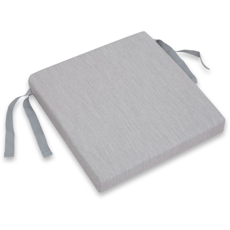 

Cojin Para Silla Chillvert Pacific Cuadrado 42x42x6 cm Gris Claro Desenfundable