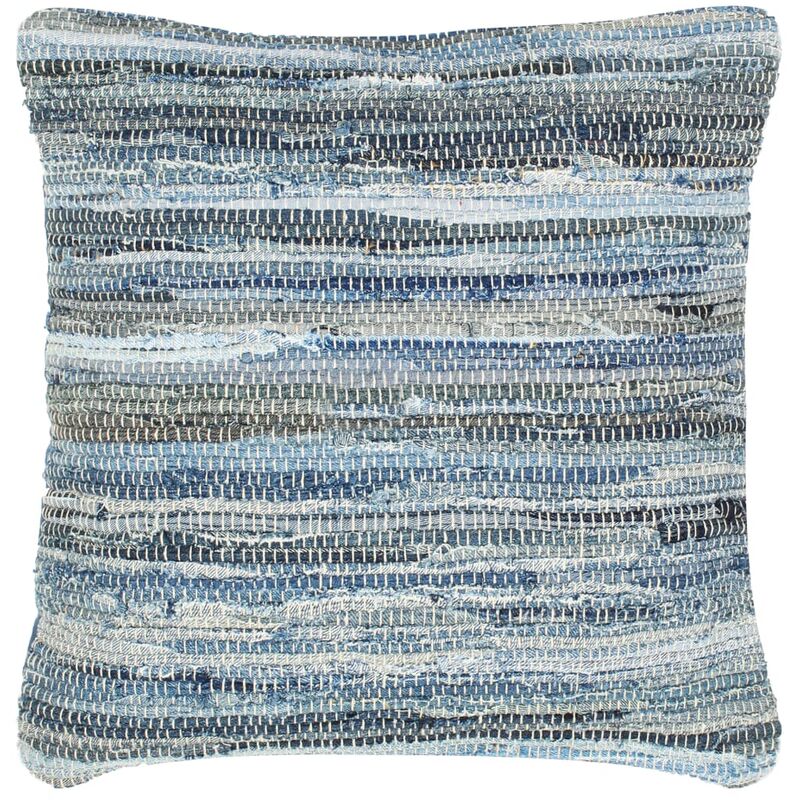 

Cojín Chindi vaquero algodón azul 60x60 cm