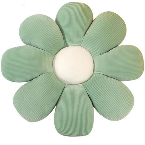 Cojín con forma de margarita, bonito cojín con forma de flor, cojín decorativo para el suelo, cojín para silla, cojín suave para decoración del hogar, sala de estar y oficina (verde)