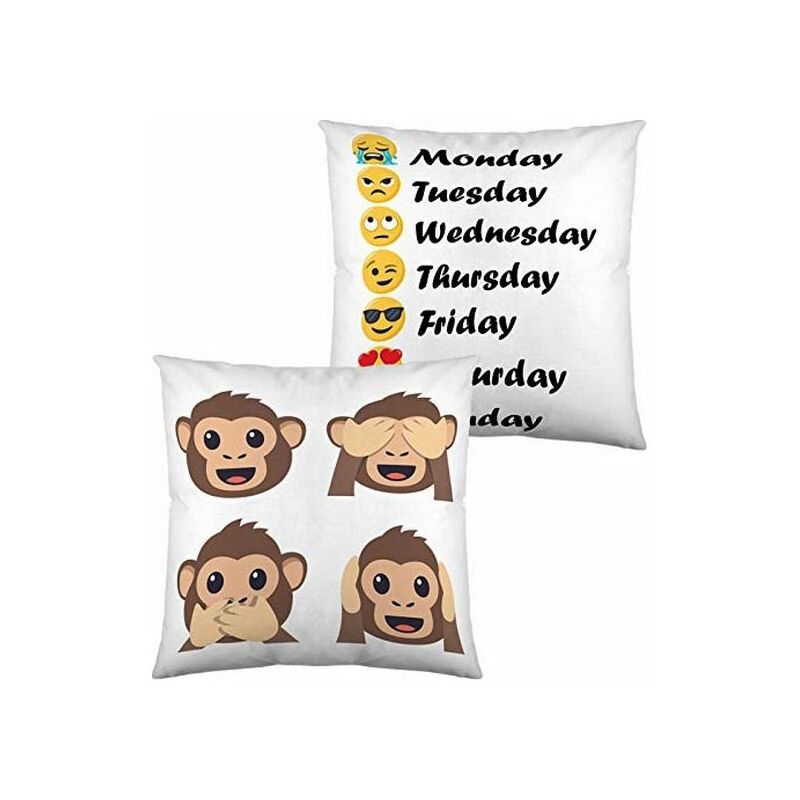 

Cojín con Relleno Emoji Days of the Week (40 x 40 cm)