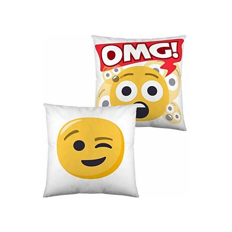 

Cojín con Relleno Emoji Winking Face and OMG (40 x 40 cm)