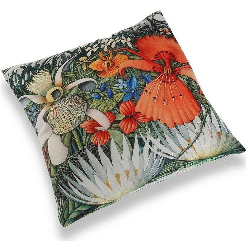 

Cojín con Relleno Flores Poliéster (15 x 45 x 45 cm)