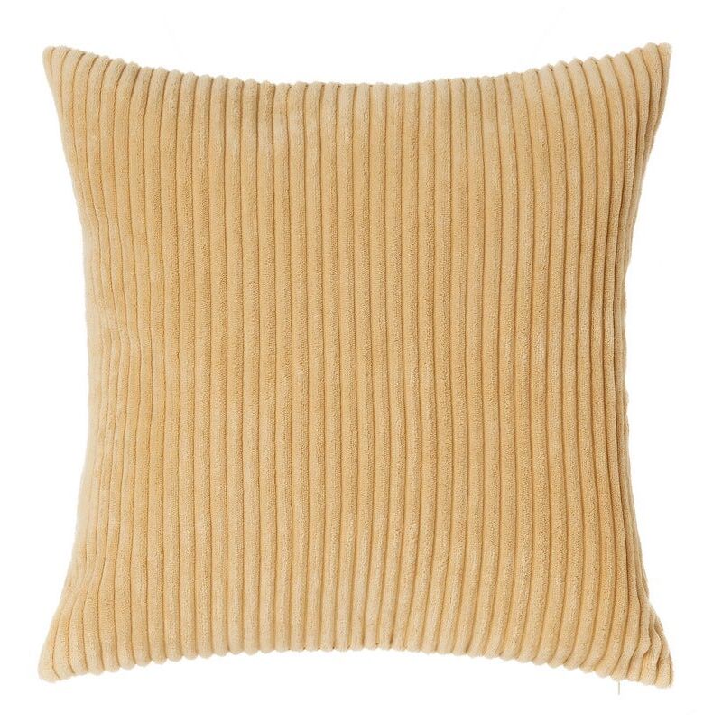 

Lolahome - Cojín cuadrado beige de pana de 45x45 cm