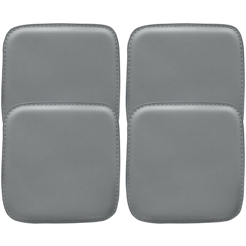 

Privatefloor - Cojín Cuadrado con imanes para taburete Stylix - Pack de 4 Gris Cuero de imitación