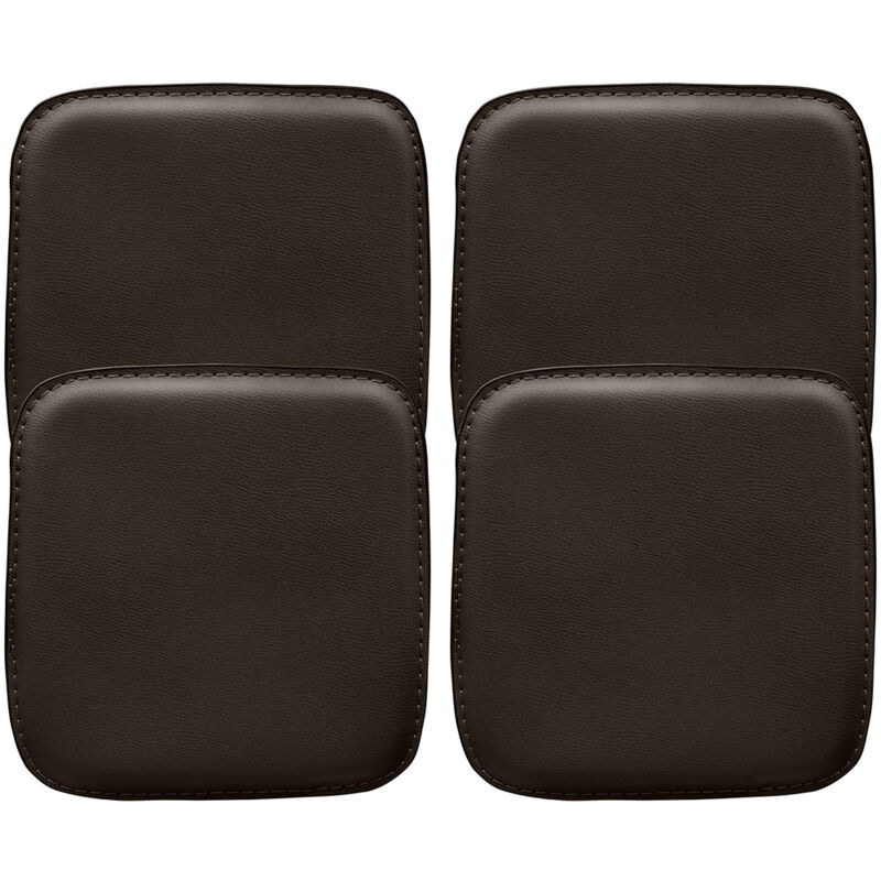 

Privatefloor - Cojín Cuadrado con imanes para taburete Stylix - Pack de 4 Marrón Cuero de imitación
