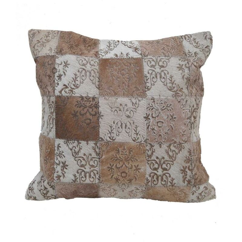 

Cojín de 45x45 cm cuadrados de sutura manual Plaza ELIZ Asamblea salón de Brown - Marron
