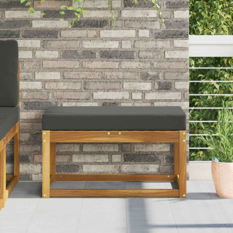 Cojín de asiento de exterior Antracita 80 x 40 x 8 cm