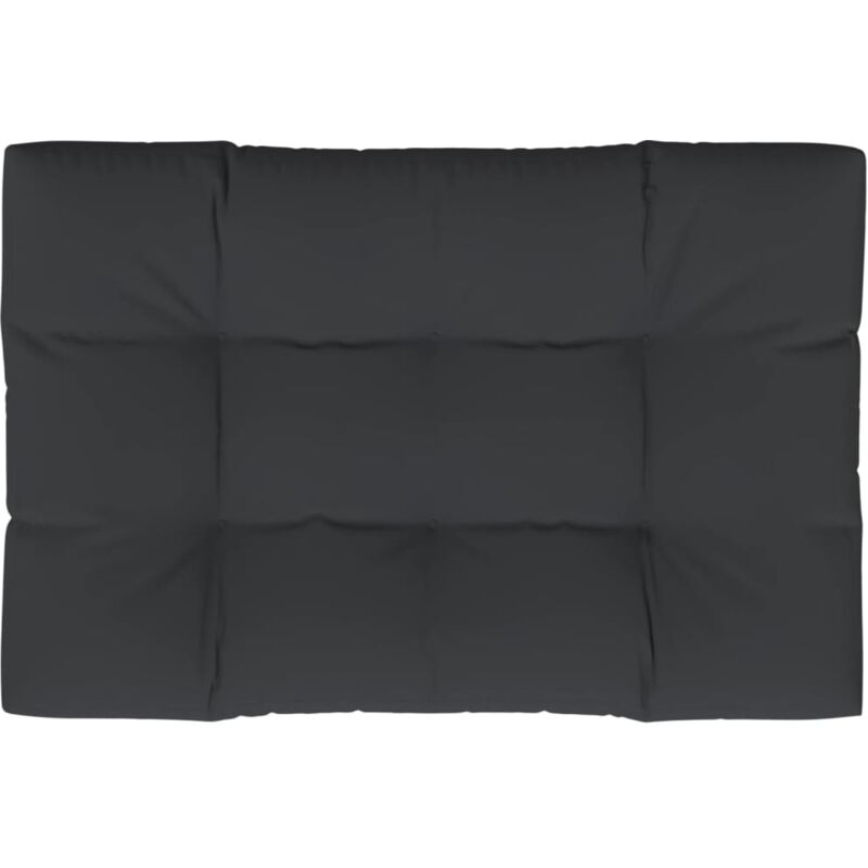 

vidaXL Cojín de asiento de jardín de tela negro 120x80x10 cm - Negro